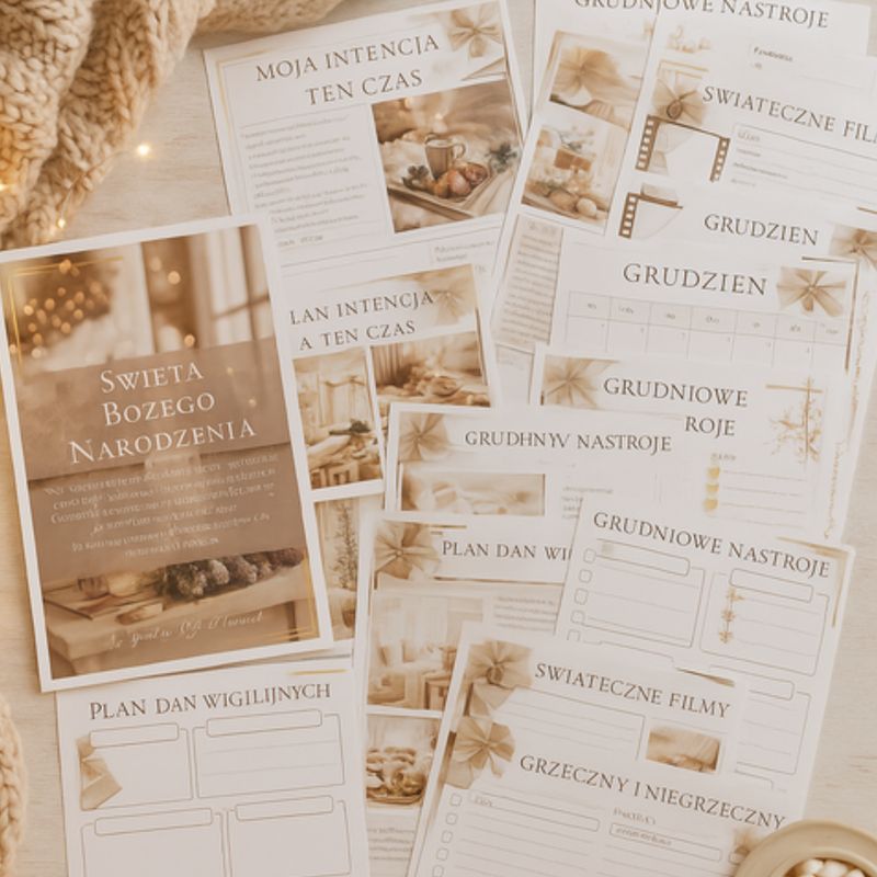 Gently Life Planer Świąt Bożego Narodzenia do druku
