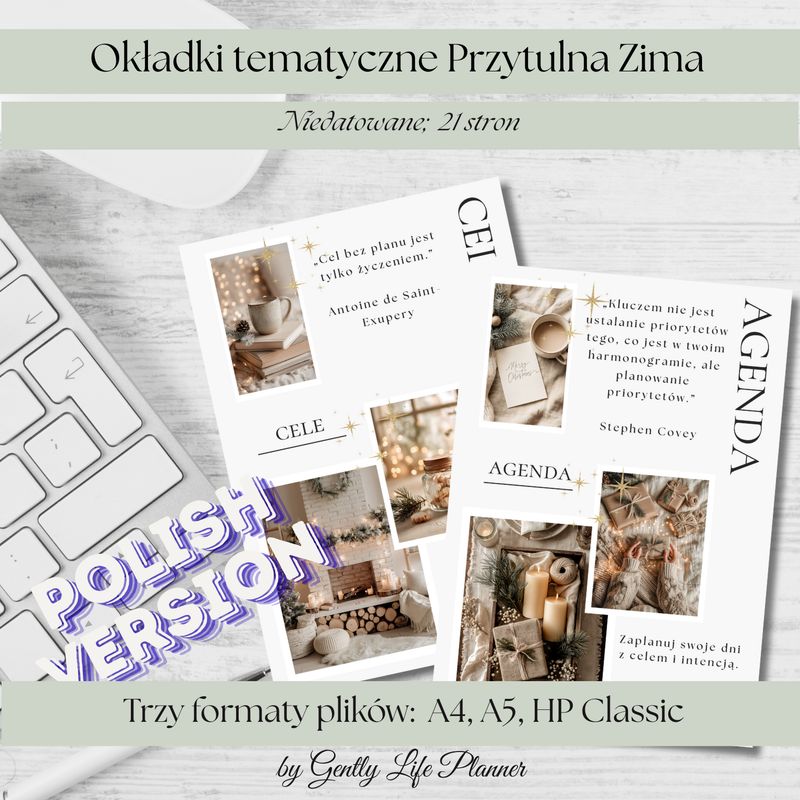 Okładki tematyczne Przytulna Zima