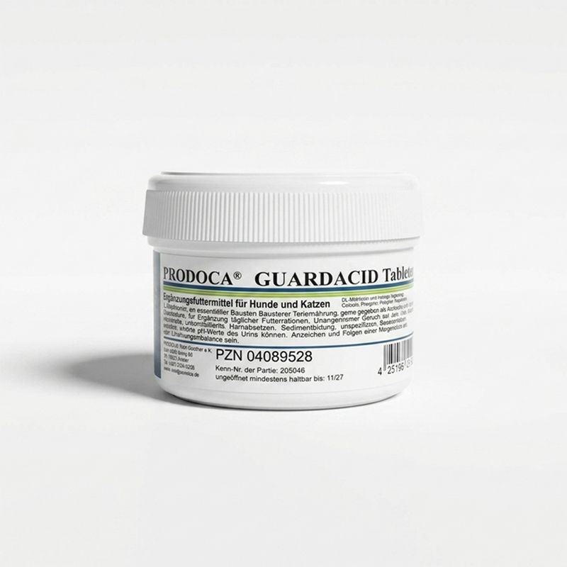 PRODOCA Guardacid Tabletten – Zur Harnansäuerung bei Struvitsteinen & Harngrieß – Für Hunde & Katzen -