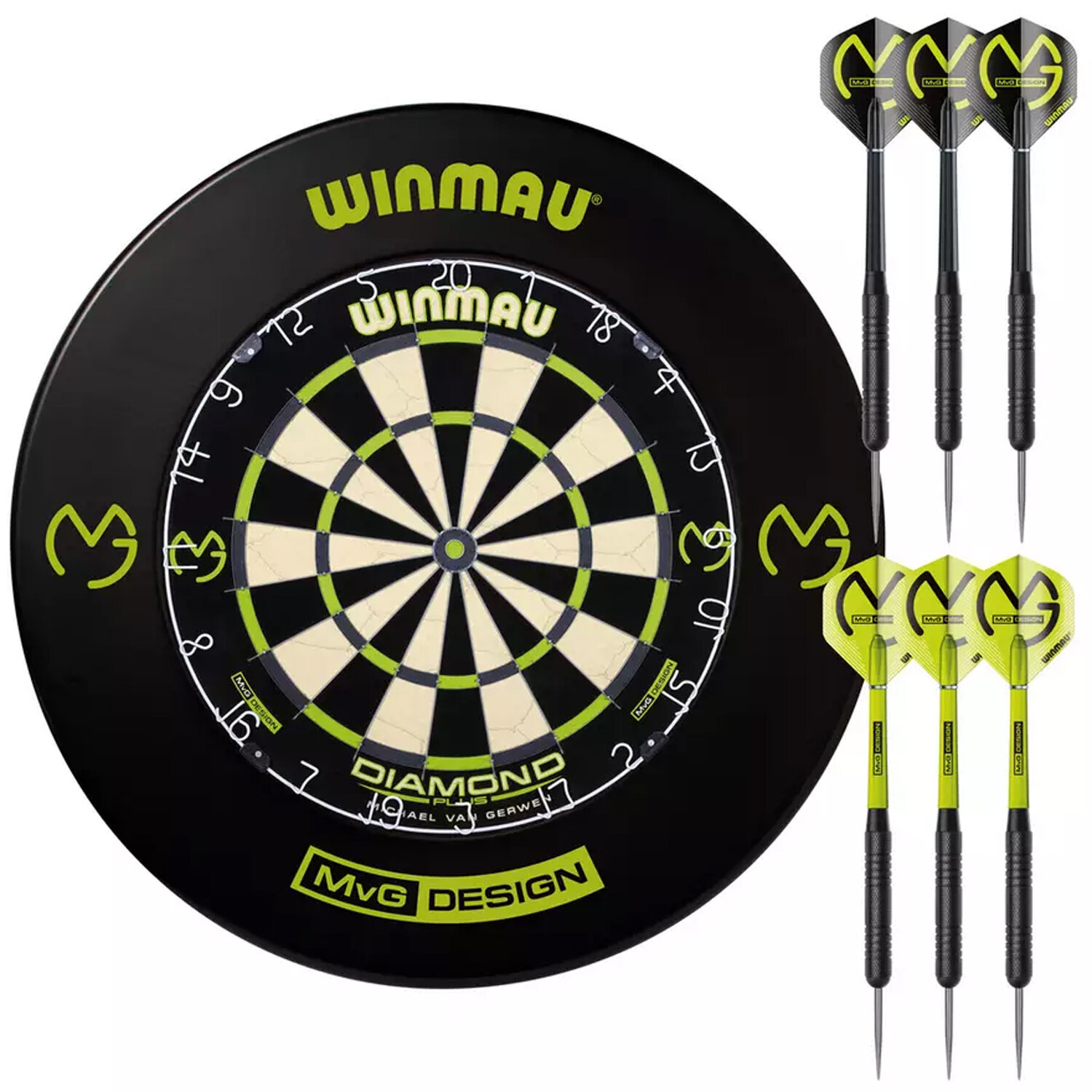 Dartboard and online surround set