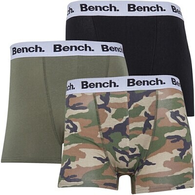 Bench Mens Designer Boxer Shorts / Trunks 3 Pack Boland Style