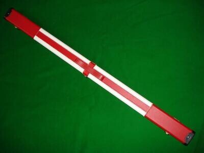 Luxury Hand Crafted 3/4 St Georges Cross Leather Hard Snooker Cue Case