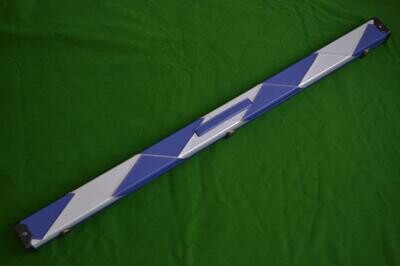 3/4 Patch Style Snooker Cue Case - White/Blue