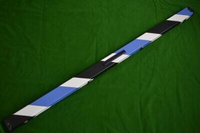 1 Piece Deluxe Design Snooker Cue Case - Space for 2 Cues - Blue/White/Black