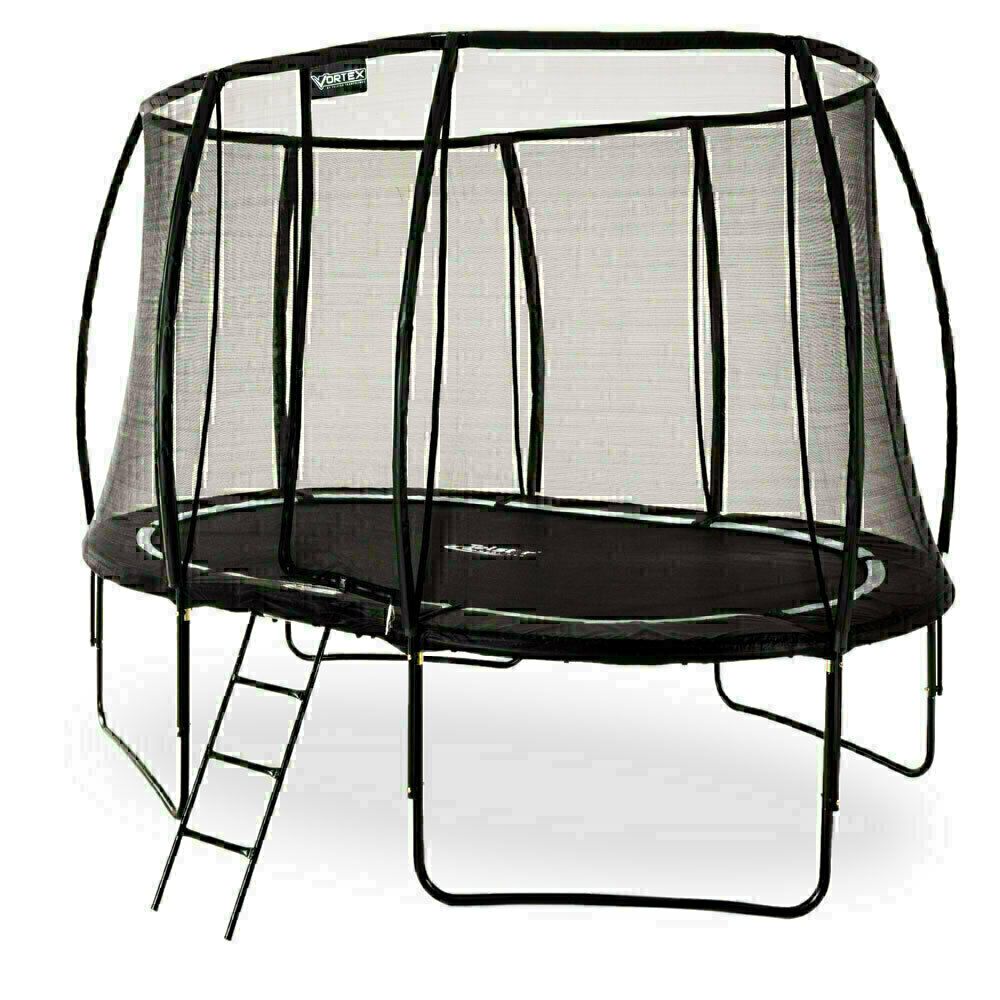 10 x 7ft Oval Telstar Vortex Black Edition Trampoline Package