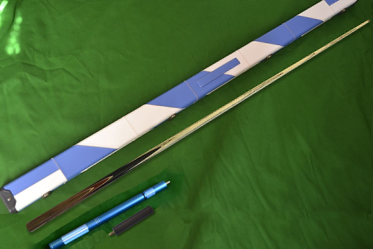 Handmade 1 piece Snooker Cue (Butt: Rosewood/Maple) - Case - Mini Butt - Extension