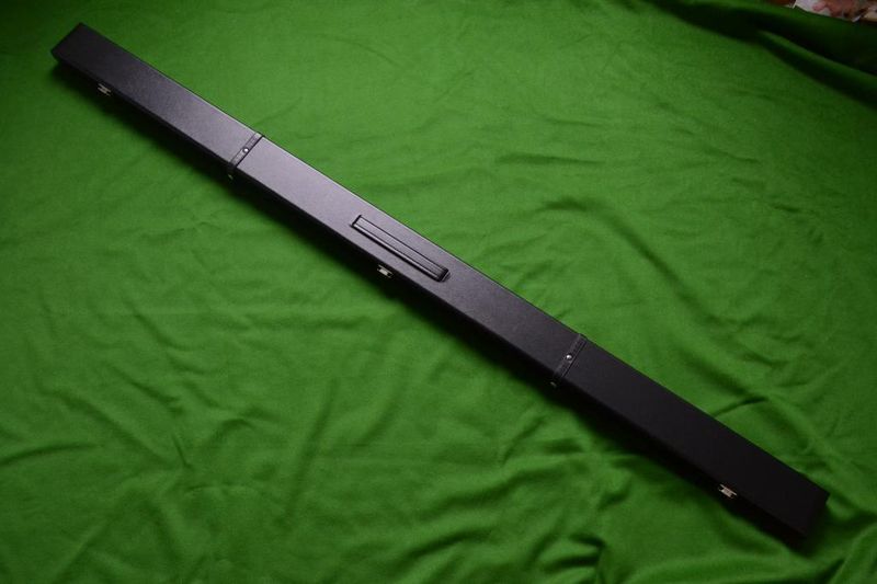 1 Piece Classic Snooker Cue Case - Space for 2 Cues - Black