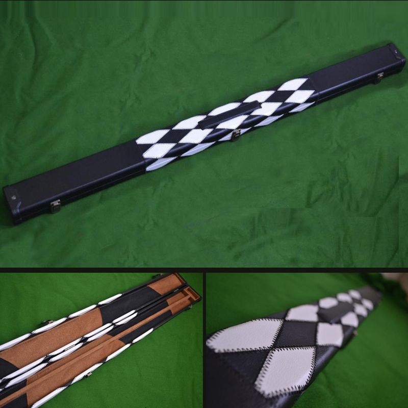 3/4 Patch Style Snooker Cue Case - Black/White