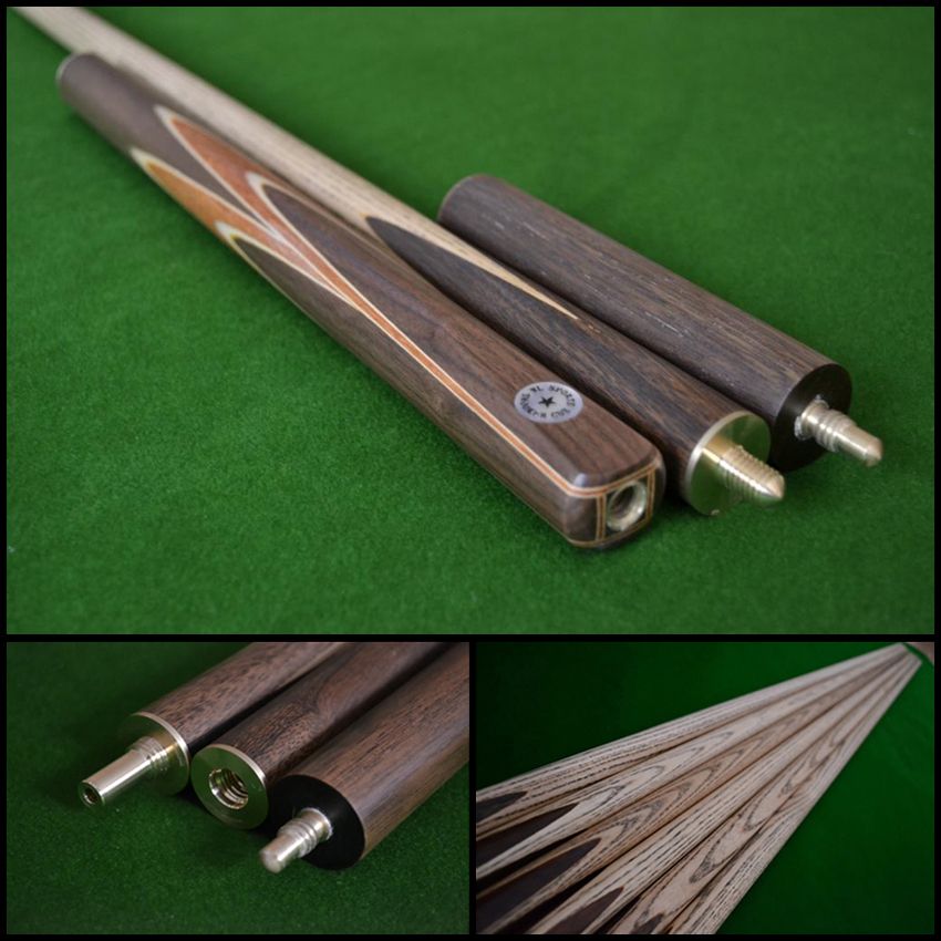 57" Handmade/Hand-Spliced Snooker Cue (Butt: Multi Spliced Rosewood)