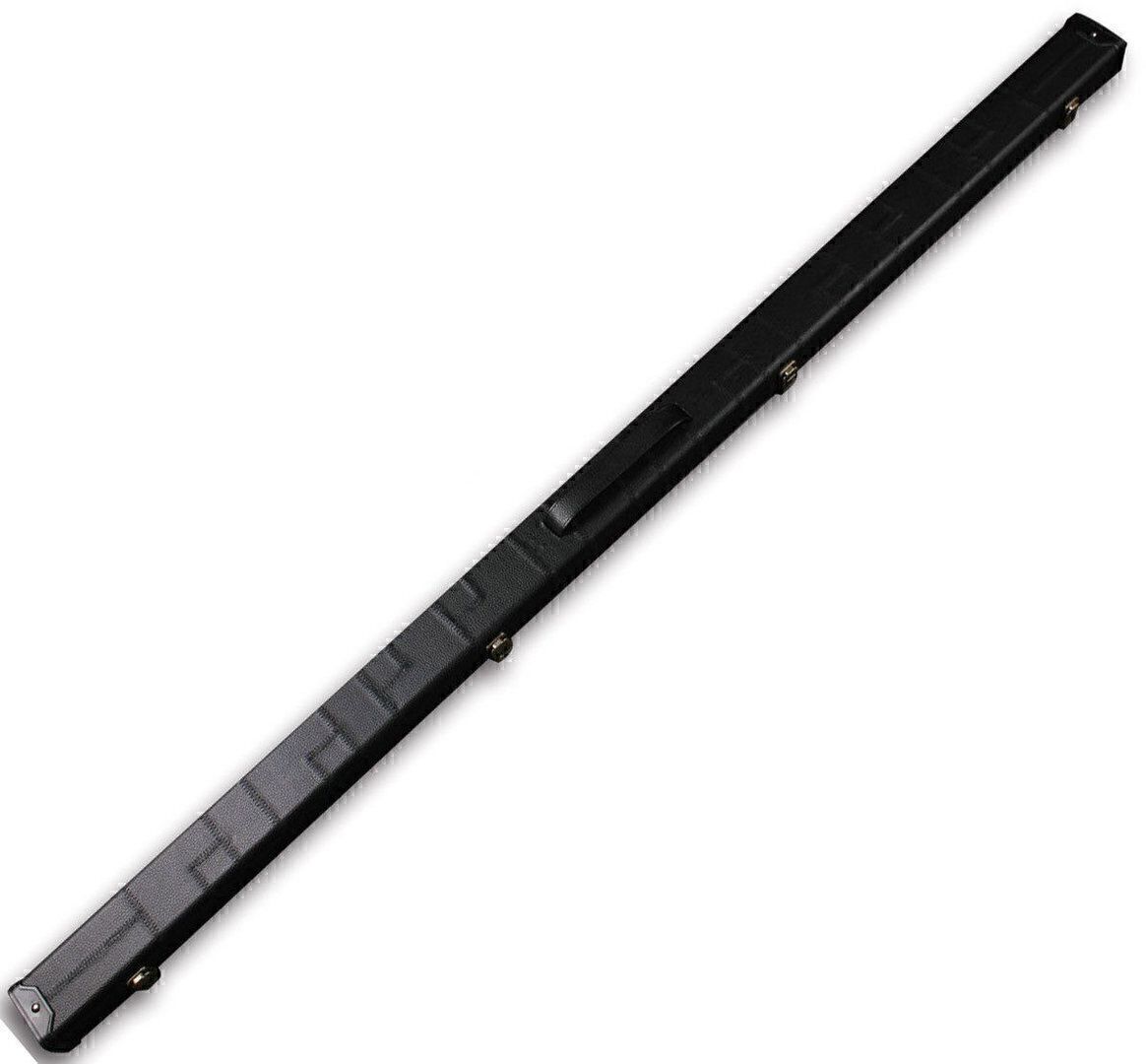 Handmade 1 Piece Black Patchwork Snooker Tournament Style Case With 2 Compartments