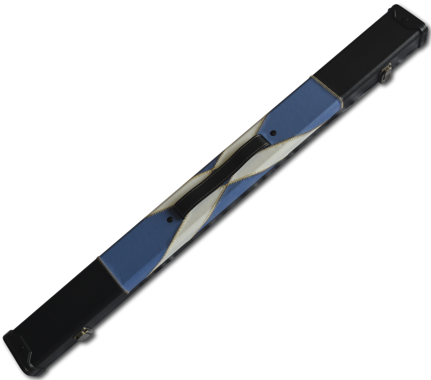 Handmade 1/2 Jointed St Andrew's Cross 2 Compartment Tournament Style Snooker Cue Case