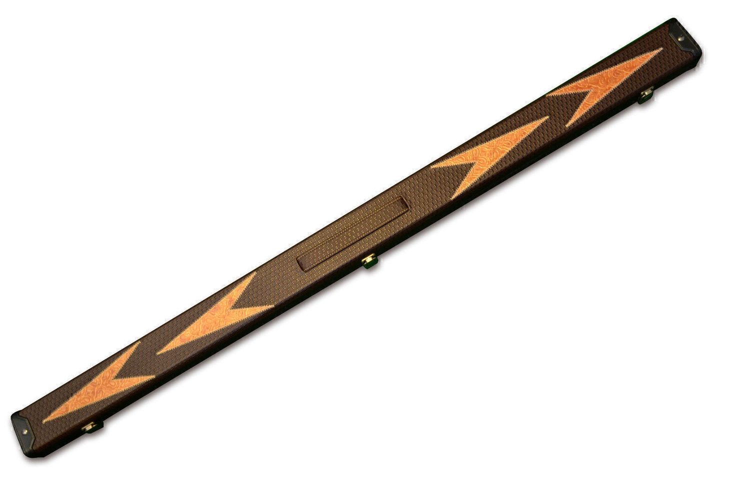 Handmade 3/4 Brown Tournament Style Snooker Cue Case With 2 Compartments