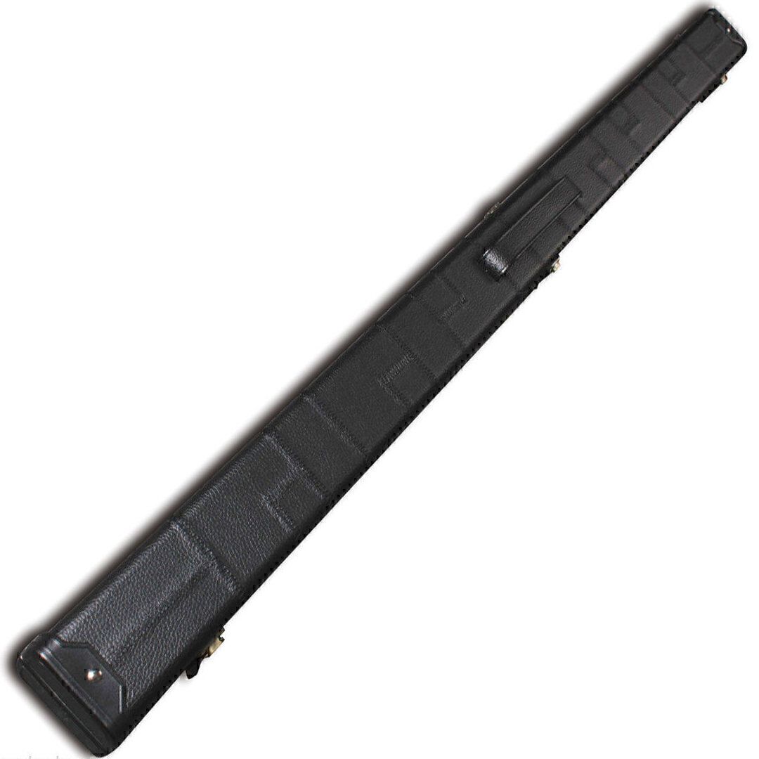 Handmade 3/4 Deluxe Patchwork Style Snooker Cue Case - Black
