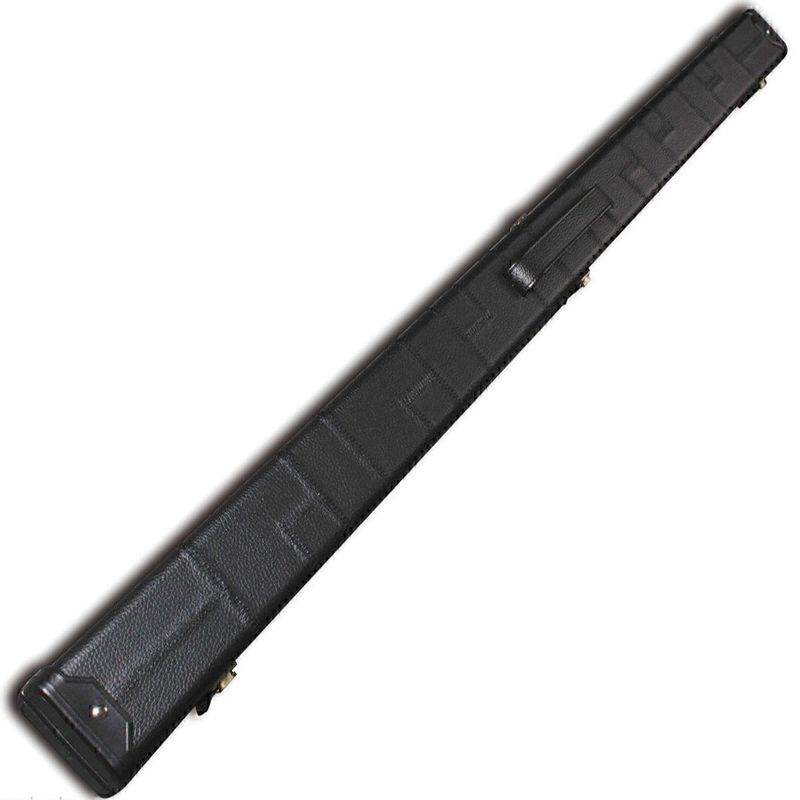 Handmade 3/4 Deluxe Patchwork Style Snooker Cue Case - Black