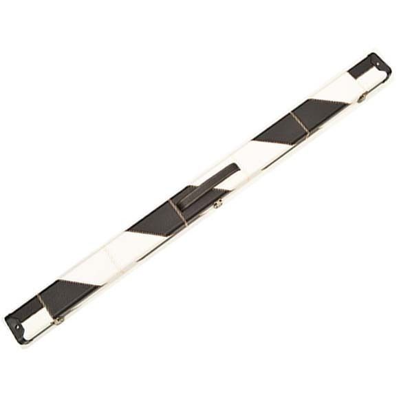 Handmade 3/4 Deluxe Patchwork Style Snooker Cue Case - Black/White