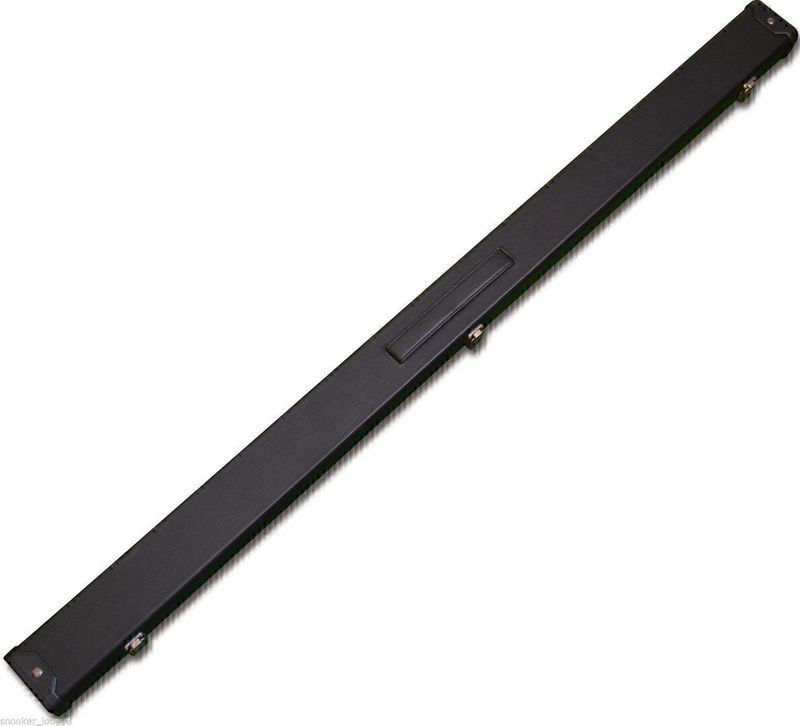 Handmade 3/4 Deluxe Patchwork Style Snooker Cue Case - Classic Black
