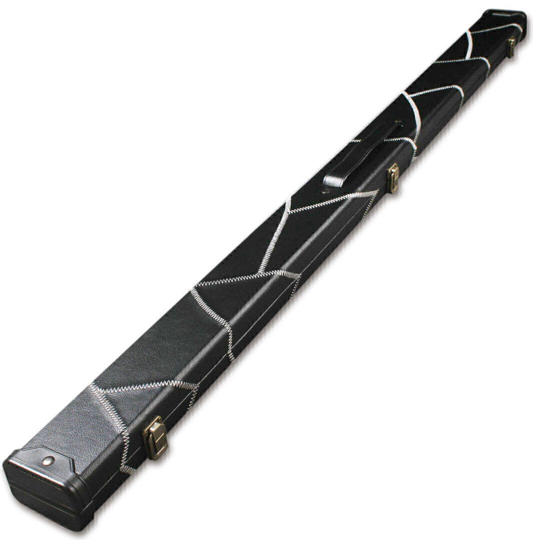 Handmade 3/4 Unique Black Snooker Cue Case With 2 Compartments