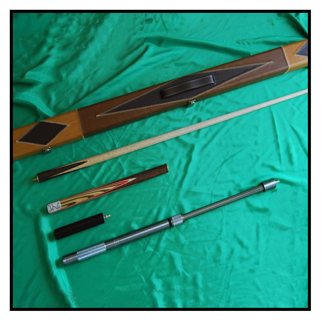 Handmade 4 piece Ash Snooker/Pool Cue Complete Set