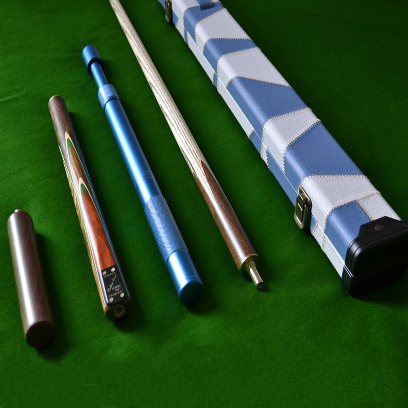 Handmade 4 piece ZEBRA WOOD INLAYED Ash Snooker/Pool Cue Complete Set