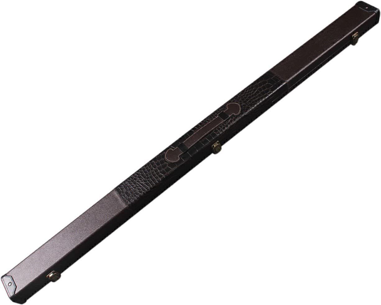Quality Handmade 3/4 Dark Brown Snooker Cue Case With 2 Compartments
