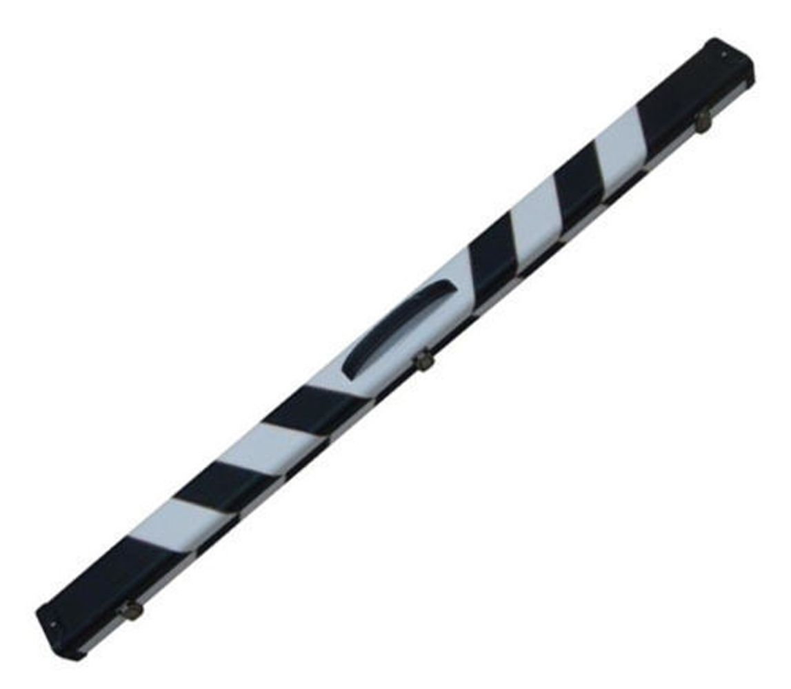 Handmade 3/4 Black and White Tournament Style Snooker Cue Case With 2 Compartments