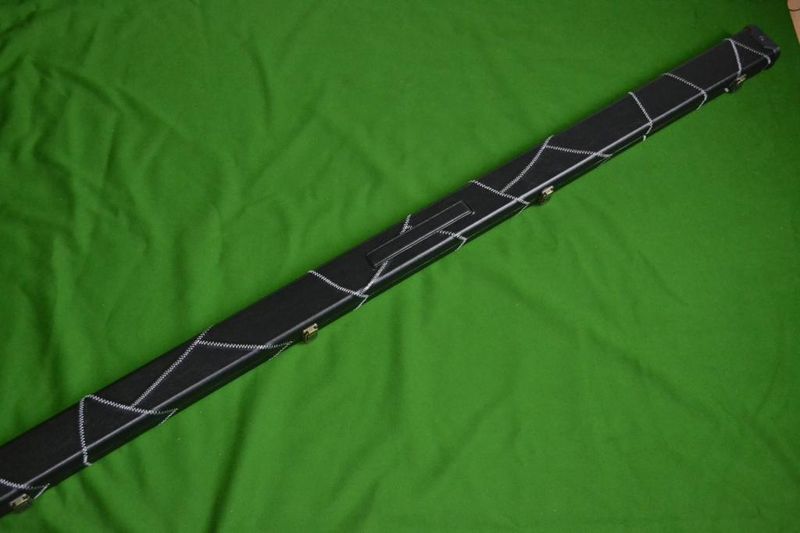 1 Piece Deluxe Design Snooker Cue Case - Space for 2 Cues - Black/Blue