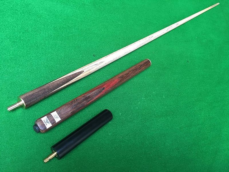 57 Inch Classic Handmade Ash 3/4 Snooker Cue with Brown Veneers + 9.5mm tip 57 Inch Classic Handmade Ash 3/4 Snooker Cue with Brown Veneers + 9.5mm tip