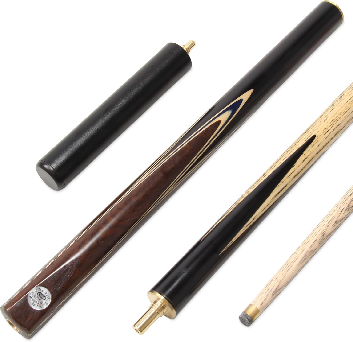 PRO147 VISTA BLUE 57 Inch 3/4 Snooker Pool Cue with 9.5mm tip and Mini Butt Extension