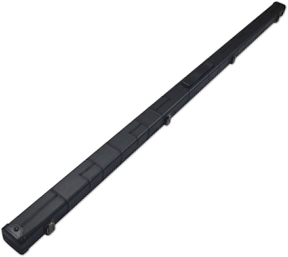 Handmade 1 Piece Slimline Black Patchwork Snooker Cue Case With Single Slot Handmade 1 Piece Slimline Black Patchwork Snooker Cue Case With Single Slot