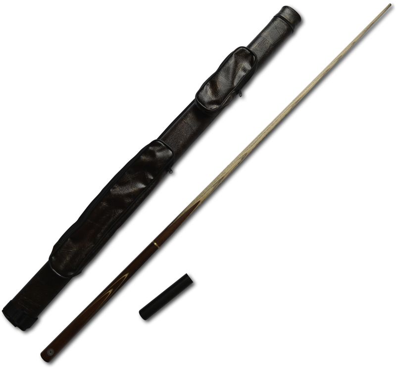 Handmade 3/4 57.1 Handmade 3/4 57.1" Ash Shaft Rosewood Butt Snooker/Pool Cue with Case and Mini Butt