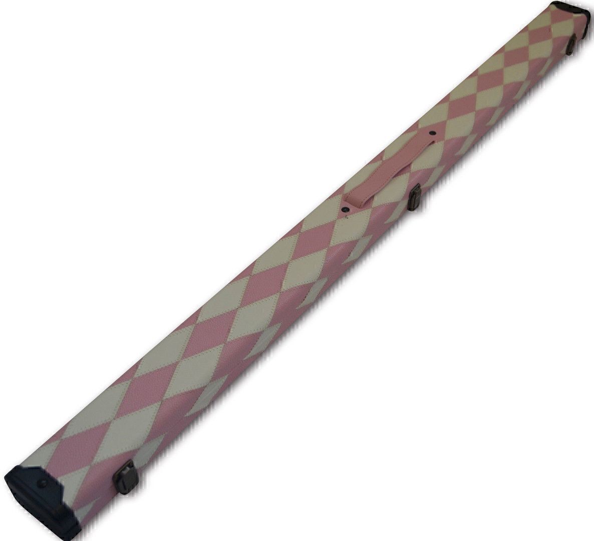 Handmade 3/4 Diamond Design Snooker Cue Case With 2 Compartments Handmade 3/4 Diamond Design Snooker Cue Case With 2 Compartments