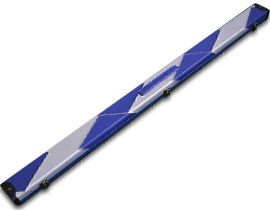 Handmade 3/4 Blue Tournament Style Snooker Cue Case With 2 Compartments Handmade 3/4 Blue Tournament Style Snooker Cue Case With 2 Compartments