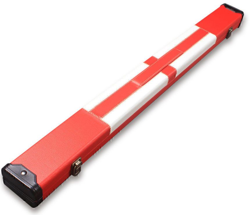 Handmade 1/2 Jointed St Georges Cross 2 Compartment Tournament Style Snooker Cue Case Handmade 1/2 Jointed St Georges Cross 2 Compartment Tournament Style Snooker Cue Case