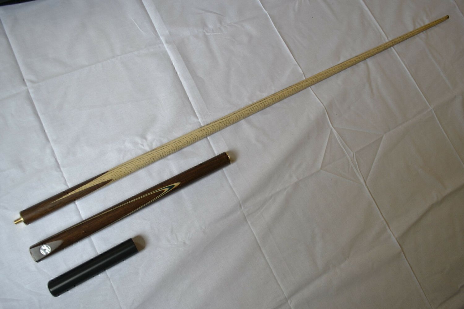 Handmade 3/4 Jointed 57 Handmade 3/4 Jointed 57" Ash Shaft Rosewood Butt Snooker Cue - E4 Female Thread Mini Butt