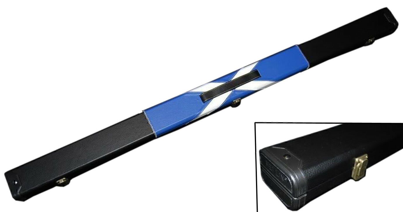 Scottish Themed ST ANDREWS Design 3/4 2 compartment tournament style Cue Case Scottish Themed ST ANDREWS Design 3/4 2 compartment tournament style Cue Case
