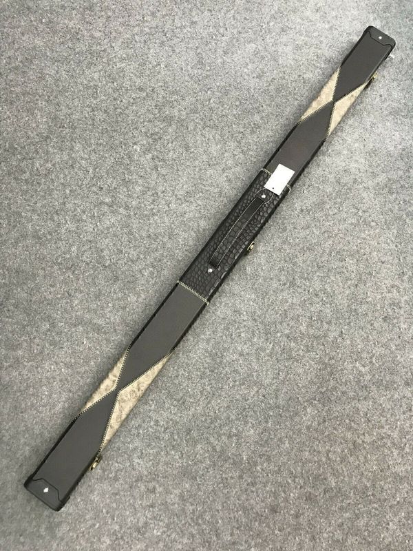 3/4 Snooker Cue Case in Black and Cream 3/4 Snooker Cue Case in Black and Cream