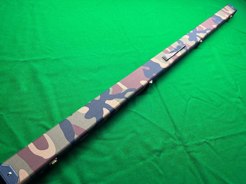 1 Piece Deluxe Design Snooker Cue Case - Space for 2 Cues - Green Camo