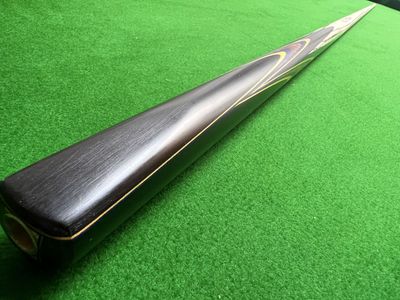 1 Piece Handmade Ash Shaft Black Ebony Snooker Cue