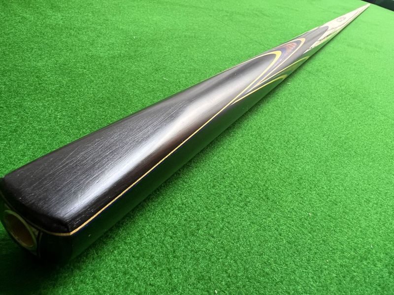 1 Piece Handmade Ash Shaft Black Ebony Snooker Cue