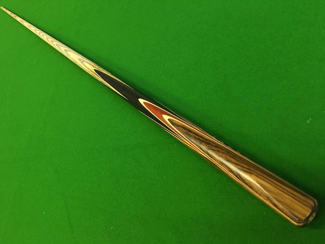 1 Piece Handmade Ash Shaft Black Ebony Snooker Cue