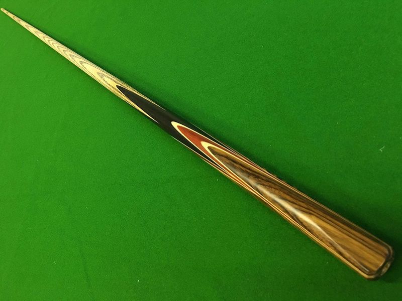 1 Piece Handmade Ash Shaft Black Ebony Snooker Cue
