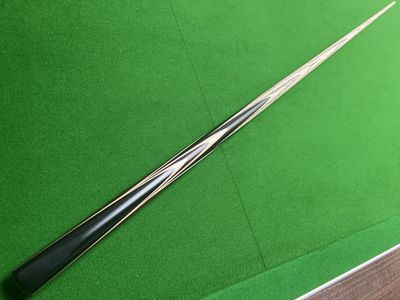 1 Piece Handmade Ash Shaft Black Ebony Snooker Cue