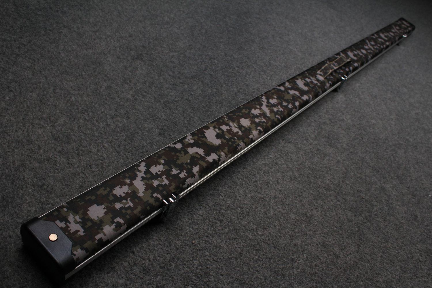 Halo Style Aluminium 3/4 Snooker Cue Case in Dark Camo