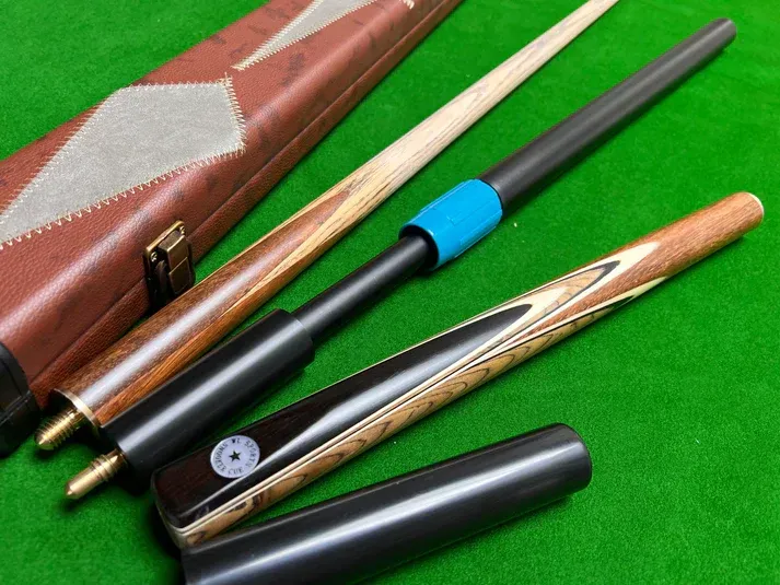 Handcrafted 3/4 Snooker Cue Complete Set with Case and Extensions Handcrafted 3/4 Snooker Cue Complete Set with Case and Extensions
