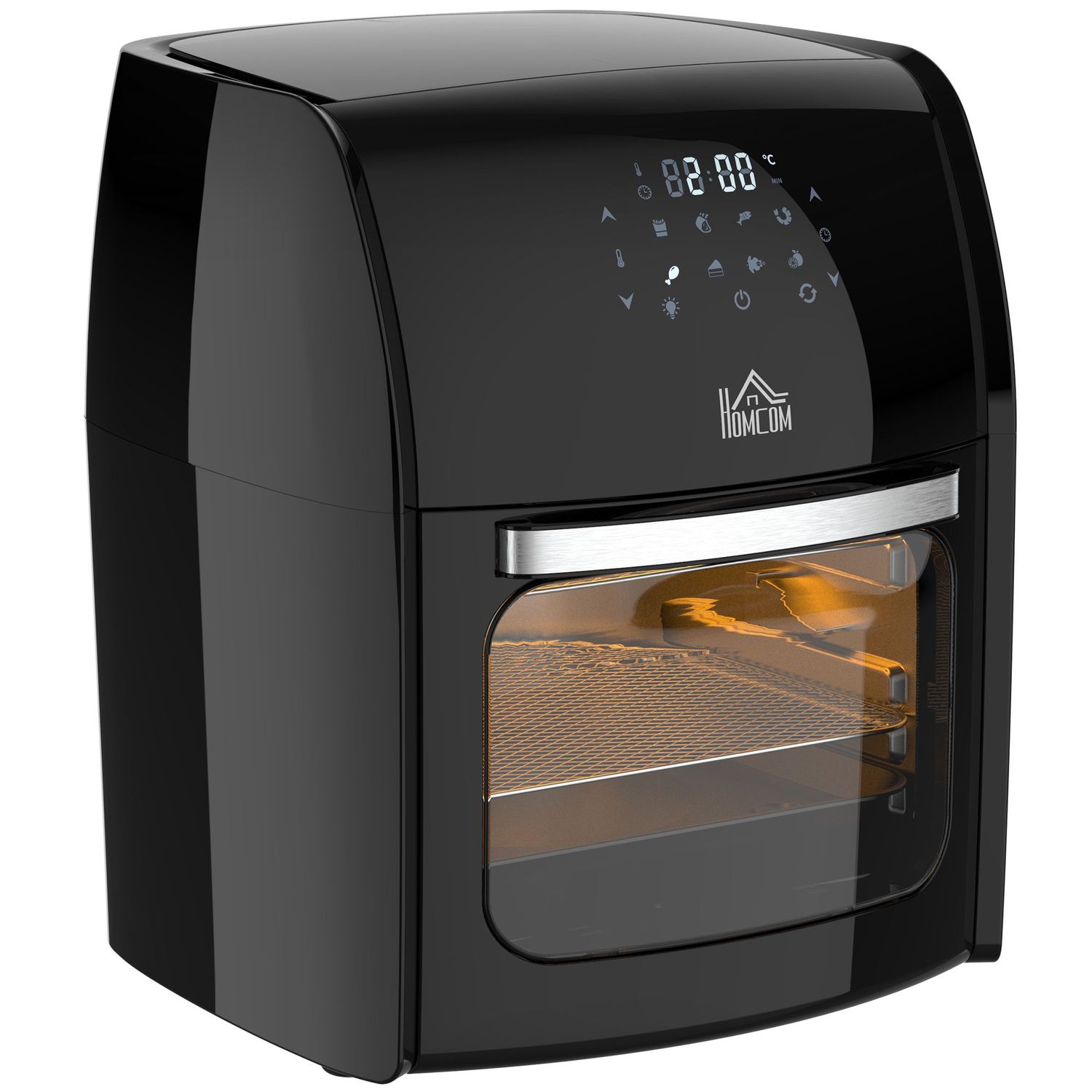 8 in 1 Digital Air Fryer Oven 12L Rapid Air Circulation 1800W in Black 8 in 1 Digital Air Fryer Oven 12L Rapid Air Circulation 1800W in Black