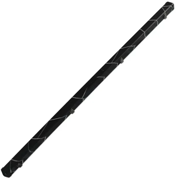 Handmade 1 Piece Slimline Deluxe Black Patchwork Snooker Cue Case With Single Slot Handmade 1 Piece Slimline Deluxe Black Patchwork Snooker Cue Case With Single Slot