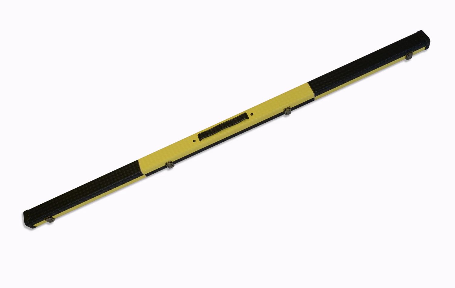 Handmade 1 Piece Slimline Deluxe Black and Yellow Snooker Cue Case With Single Slot Handmade 1 Piece Slimline Deluxe Black and Yellow Snooker Cue Case With Single Slot