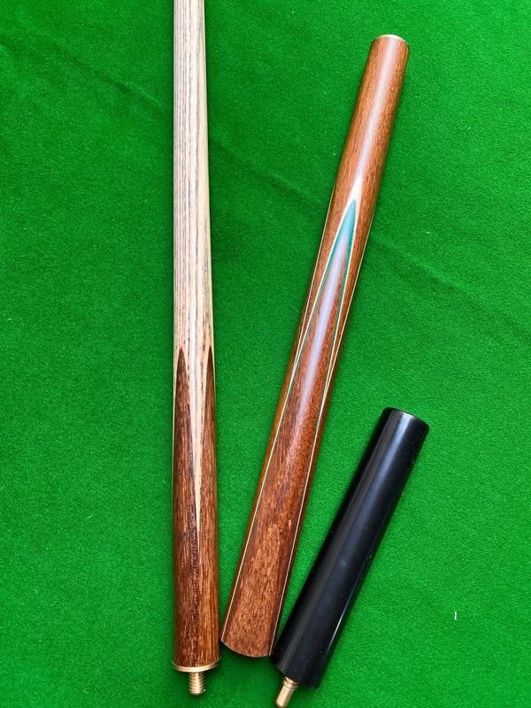 57 Inch Handmade 3/4 Ash Snooker / Pool Cue with Rosewood Butt and 8.5mm tip