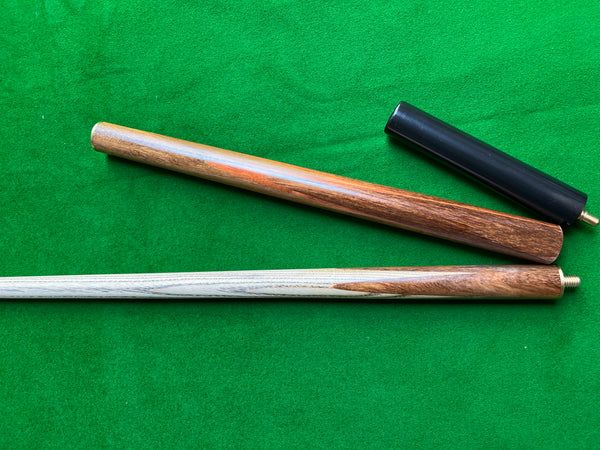 57 Inch Handmade Ash 3/4 Snooker / Pool Cue with Rosewood Butt and 8.5mm tip