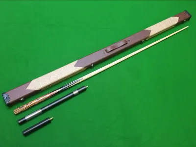 1 Piece Handmade Snooker / Pool Cue Set With Deluxe Case and Telescopic Extensions